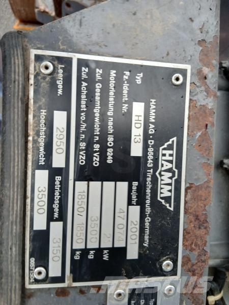 Hamm HD 13 Compactadores de solo