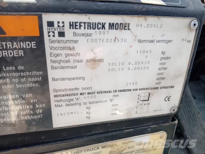 Hyster H900 Montacargas para contenedores
