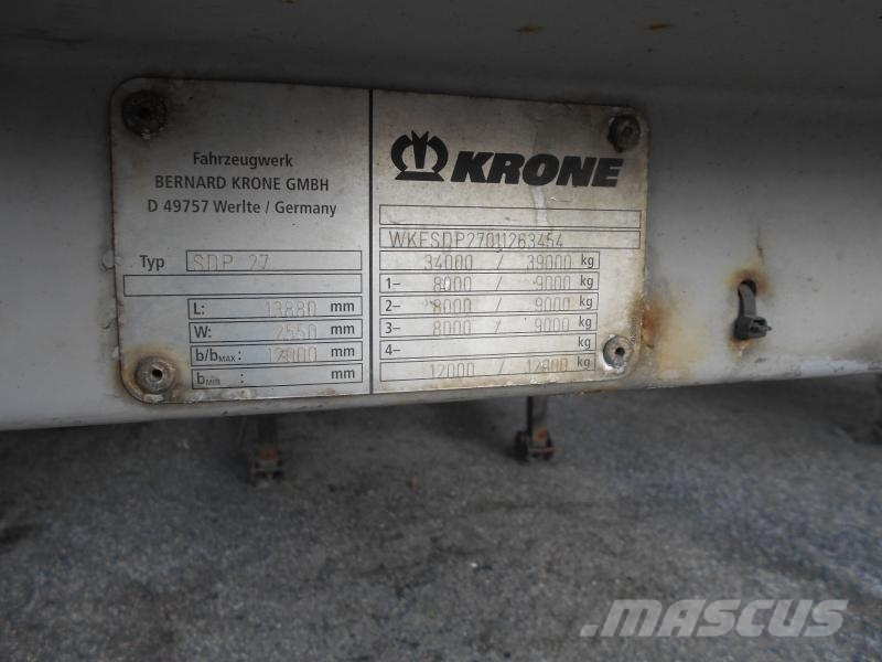 Krone Non spécifié Semi remorque à rideaux coulissants (PLSC)
