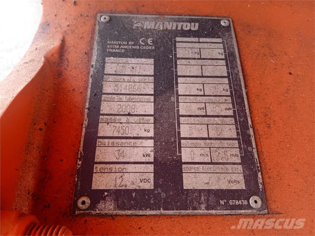 Manitou 160 ATJ Piattaforme a braccio articolato