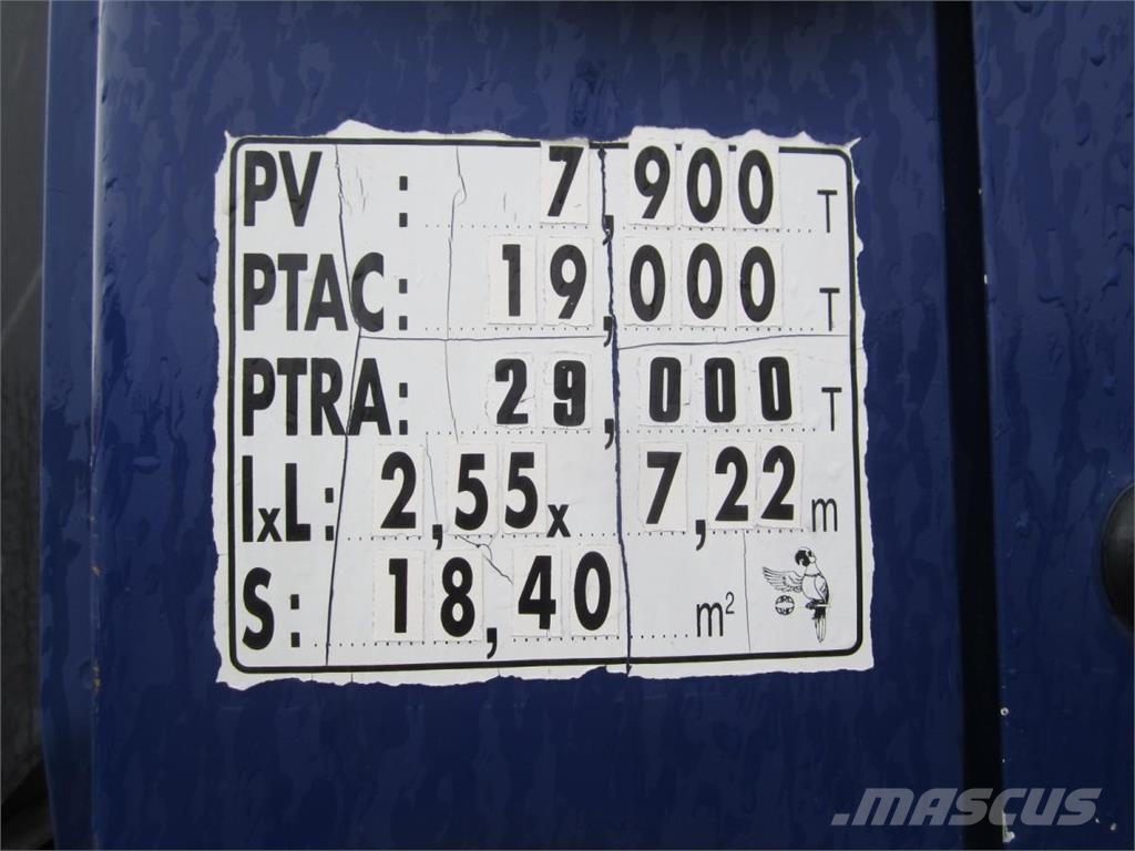 Mercedes-Benz Atego 1823 Camiões caixa desmontável com elevador de cabo