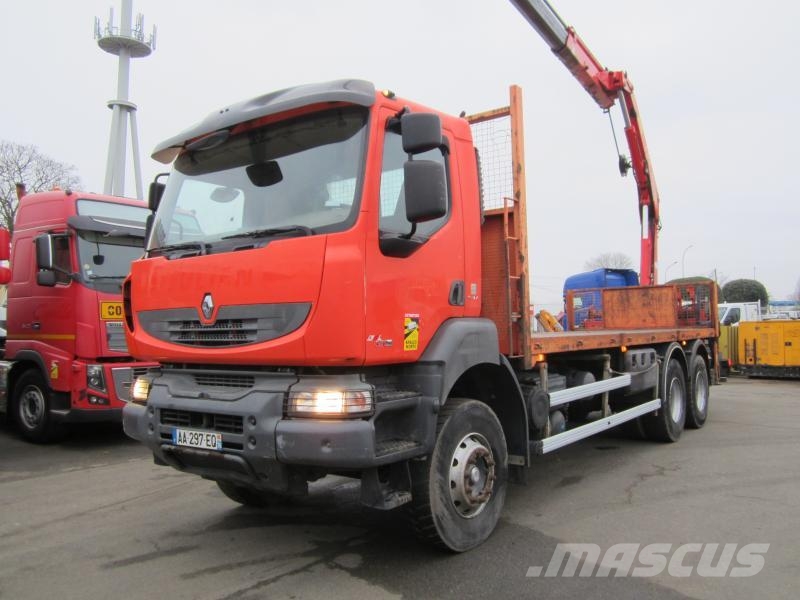Renault Kerax 370 DXI 平板式/側卸式卡車