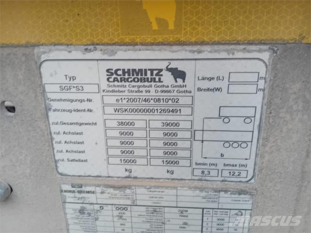 Schmitz Cargobull Non spécifié Semirremolques portacontenedores