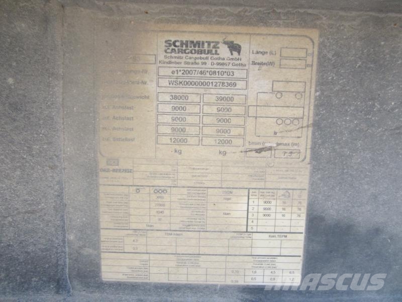 Schmitz Cargobull Non spécifié Sklápacie návesy