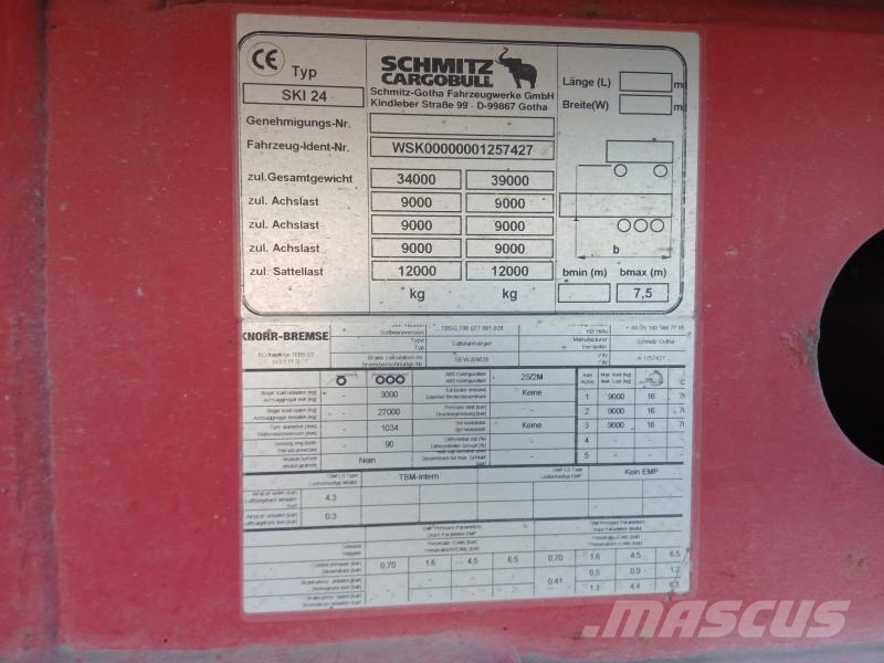 Schmitz Cargobull Non spécifié Benne semi remorque