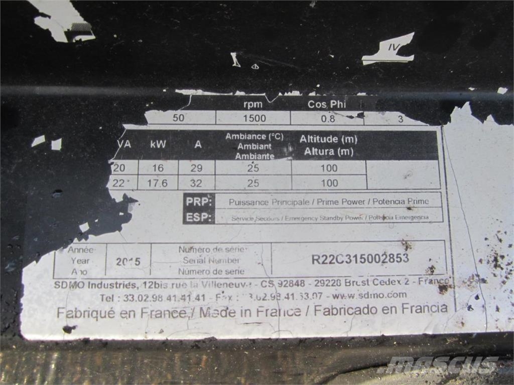Sdmo R22 Diesel generatoren