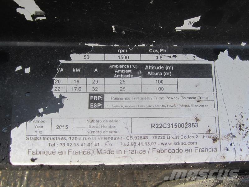 Sdmo R22 Dieselgeneratorer