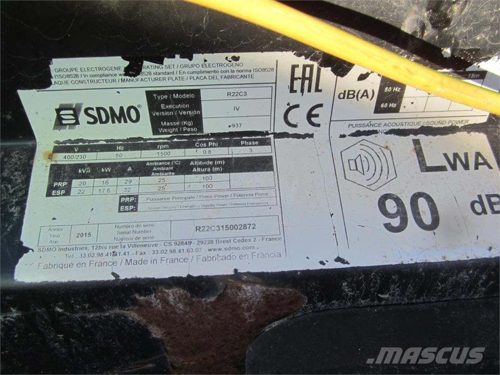 Sdmo R22 Diesel generatoren
