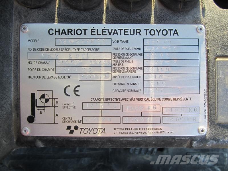 Toyota 02-8FGF18 Viličari - ostalo