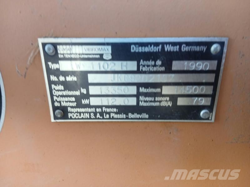 Vibromax W 1102 H Compattatori da suolo