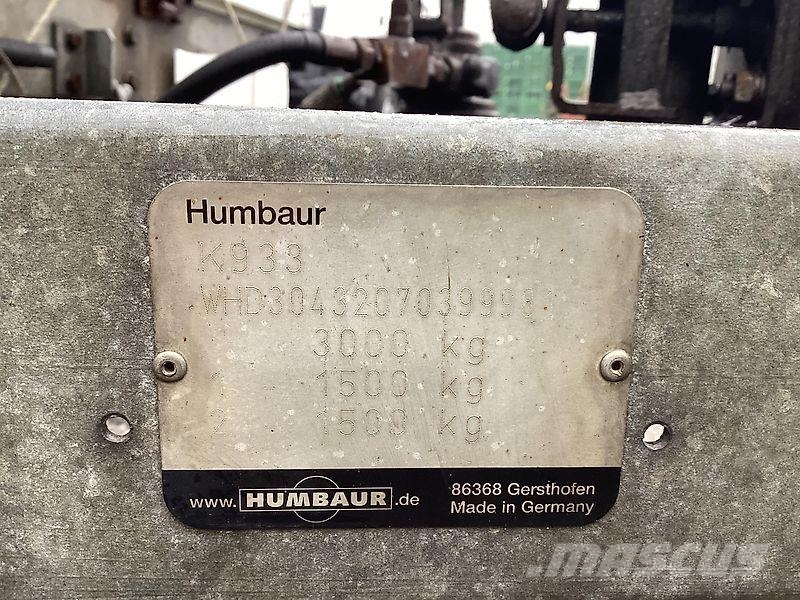 Humbaur HUT3000 Maschinentransporter Universal Tieflader Costruzioni - Altro