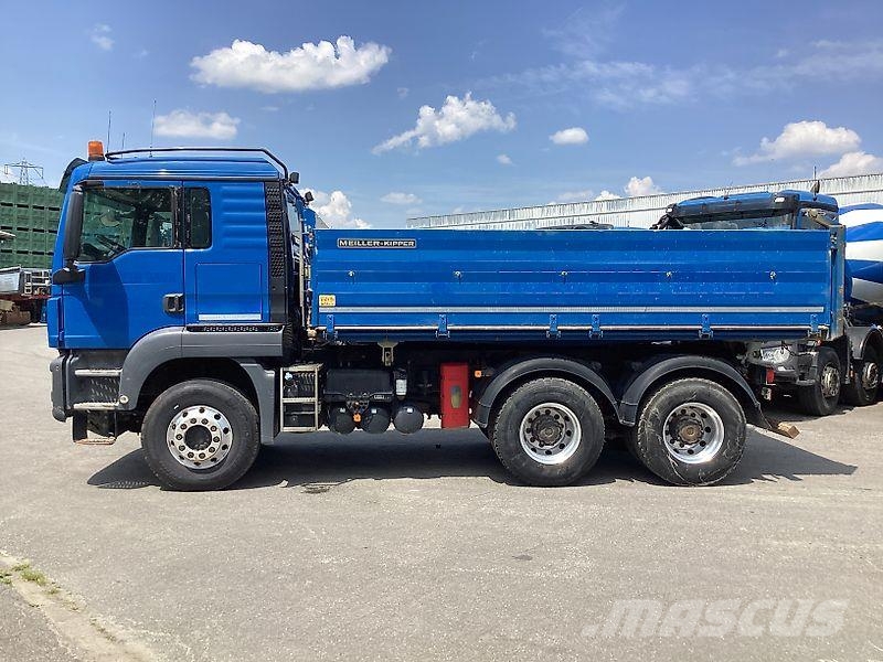 MAN TGS 26.440 6x4 BB Schalter €6 Intarder Meiller Camion ribaltabili