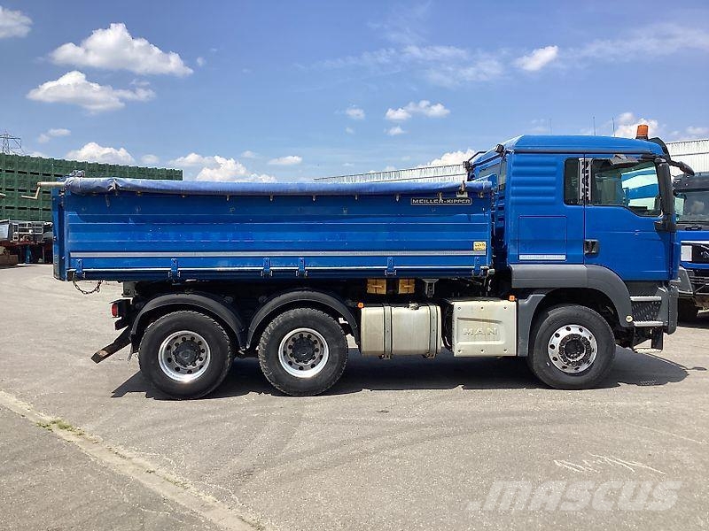 MAN TGS 26.440 6x4 BB Schalter €6 Intarder Meiller Camion ribaltabili