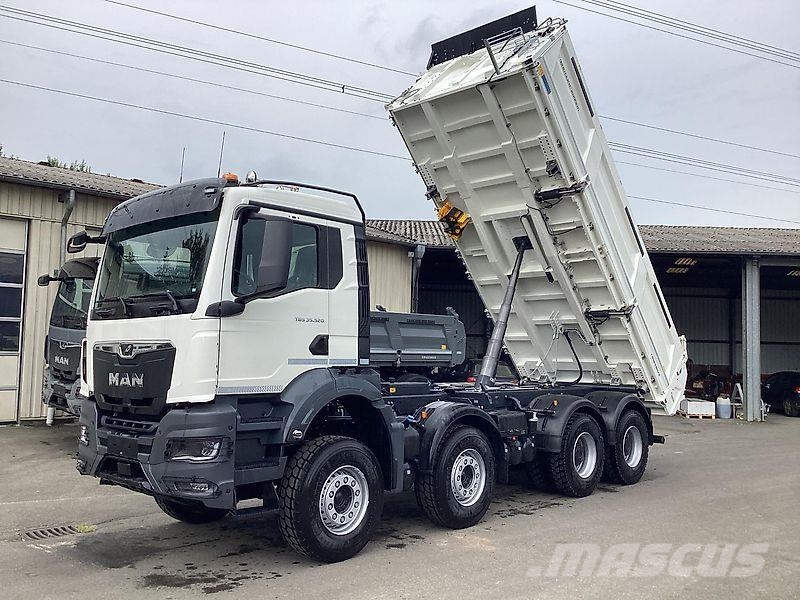 MAN TGS 35.520 8x4 BB CH Meiller Stahl Bormatik Trigen Tipper trucks