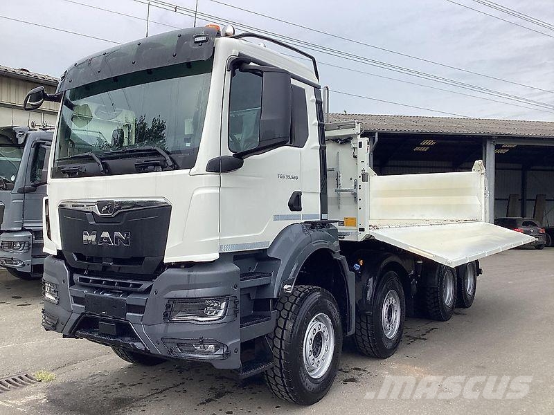 MAN TGS 35.520 8x4 BB CH Meiller Stahl Bormatik Trigen Tipper trucks