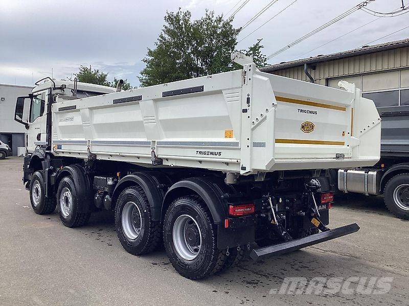 MAN TGS 35.520 8x4 BB CH Meiller Stahl Bormatik Trigen Tipper trucks