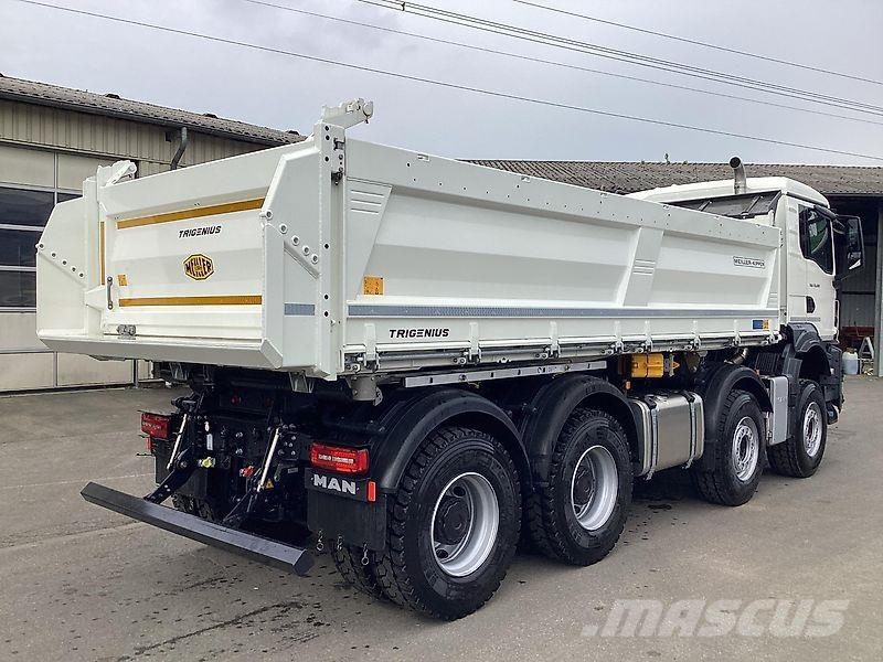 MAN TGS 35.520 8x4 BB CH Meiller Stahl Bormatik Trigen Tipper trucks