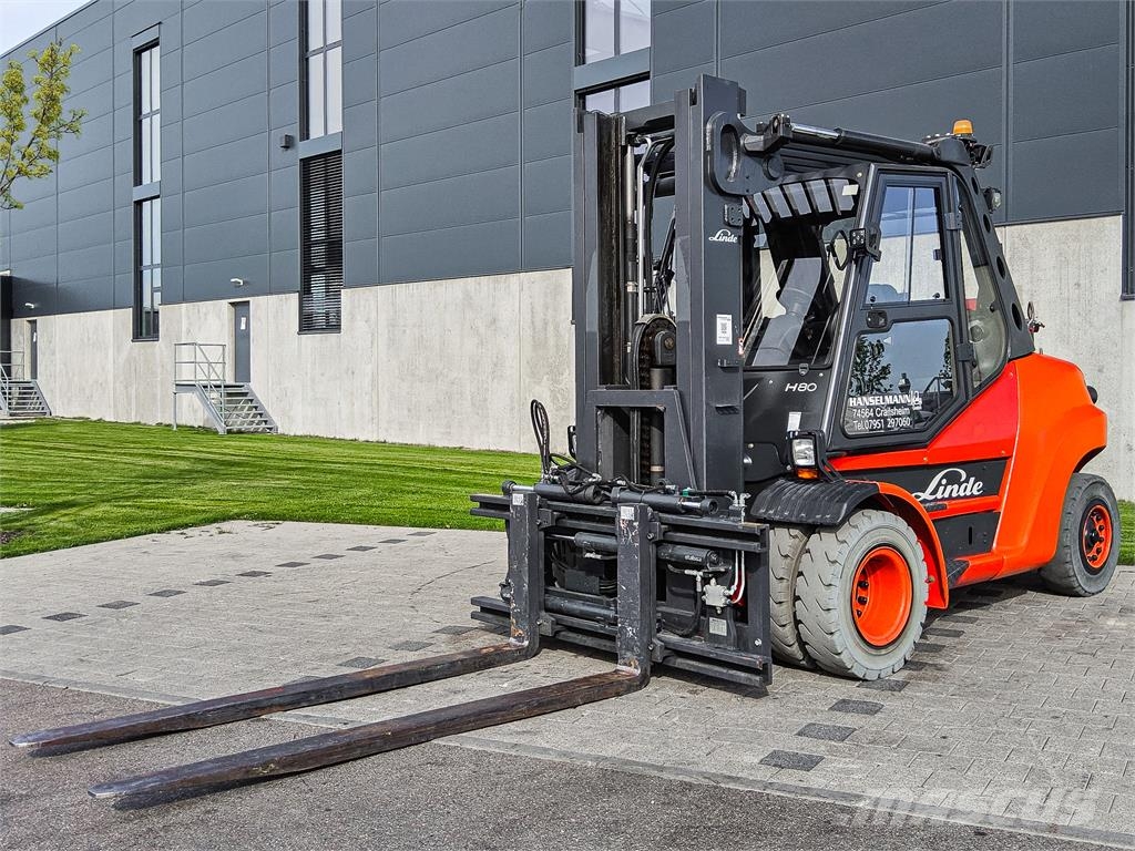 Linde H 80T/900/396 LPG gaffeltrucks