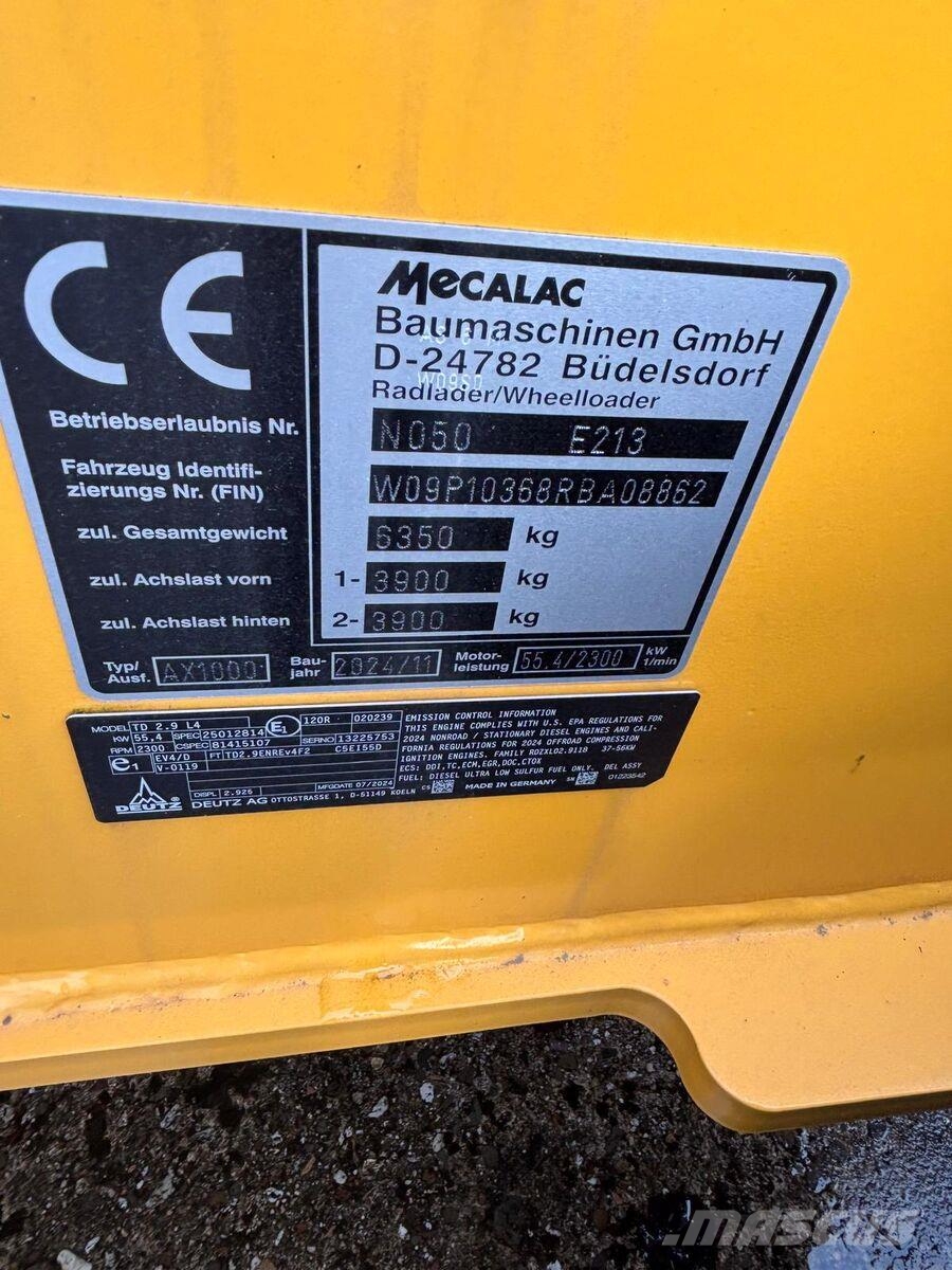 Mecalac AX 1000 Telescopic wheel loaders