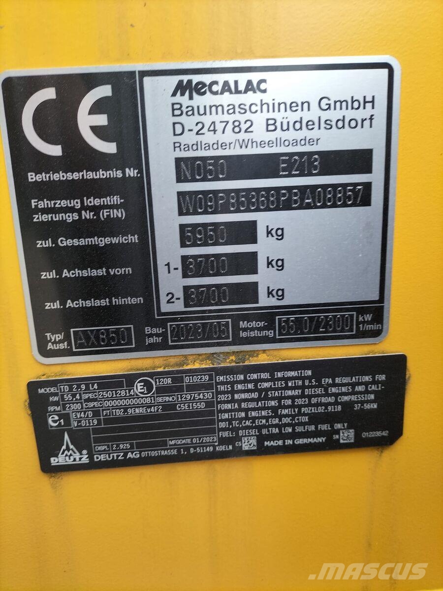 Mecalac AX 850 Utovarivači na točkove