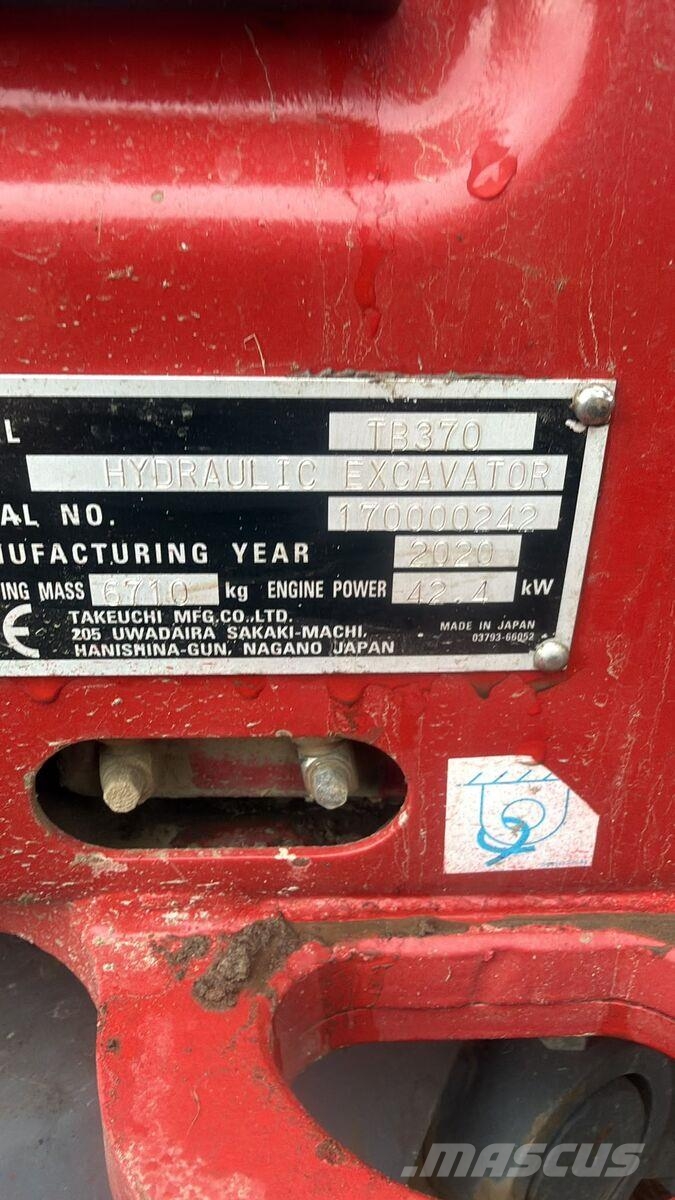 Takeuchi TB 370 CV V3 Minibagger < 7t