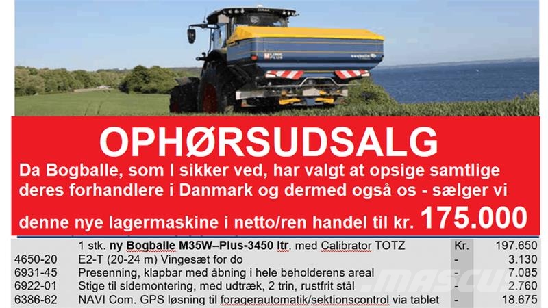 Bogballe M35W-PLUS 3450 Rozmetadlá maštaľného hnoja