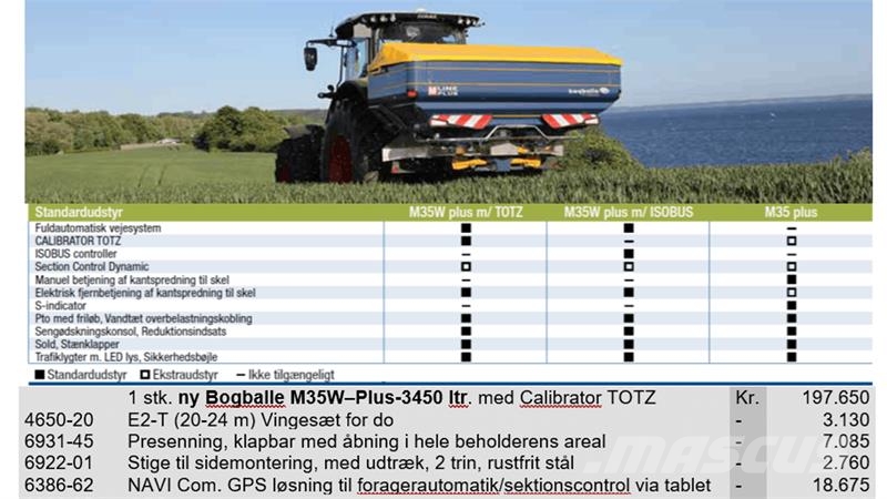 Bogballe M35W-PLUS 3450 Rozmetadlá maštaľného hnoja
