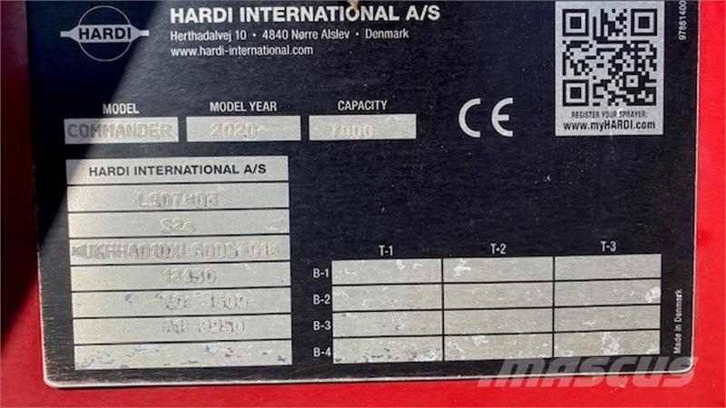 Hardi 36m Commander 7000i Twin Force TwinForce Прикачни пръскачки