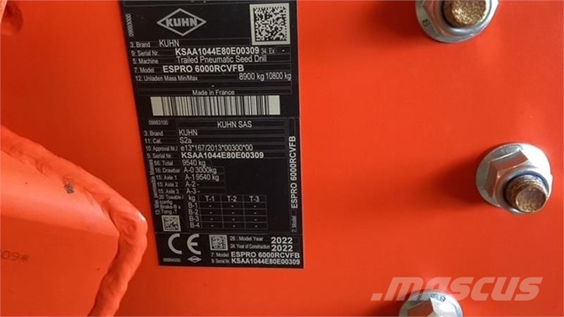 Kuhn 6m Espro 6000RC MIX Combination drills