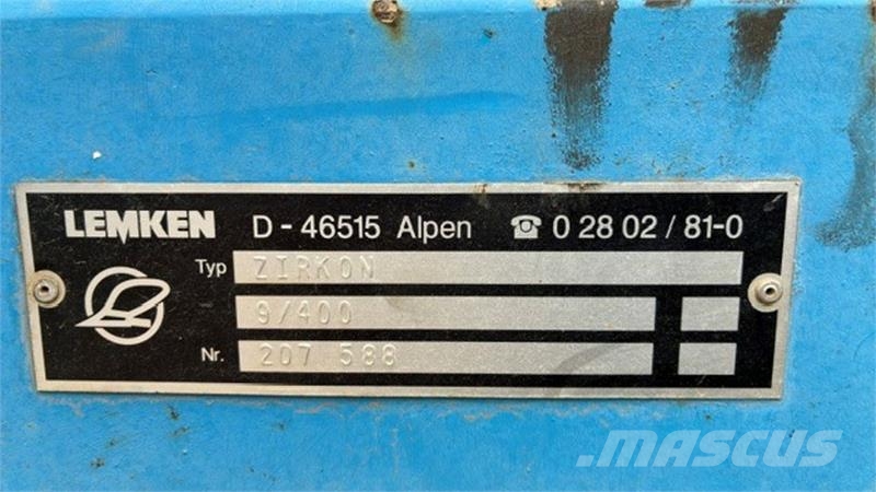 Lemken Zirkon 9/400 Eggen