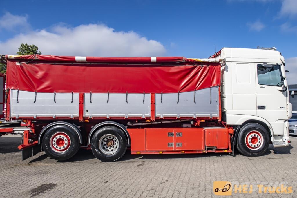 DAF XF 530 6x2 m. 3-vejs Tiplad + Kel-berg 4 Aks. Tip  Otros camiones