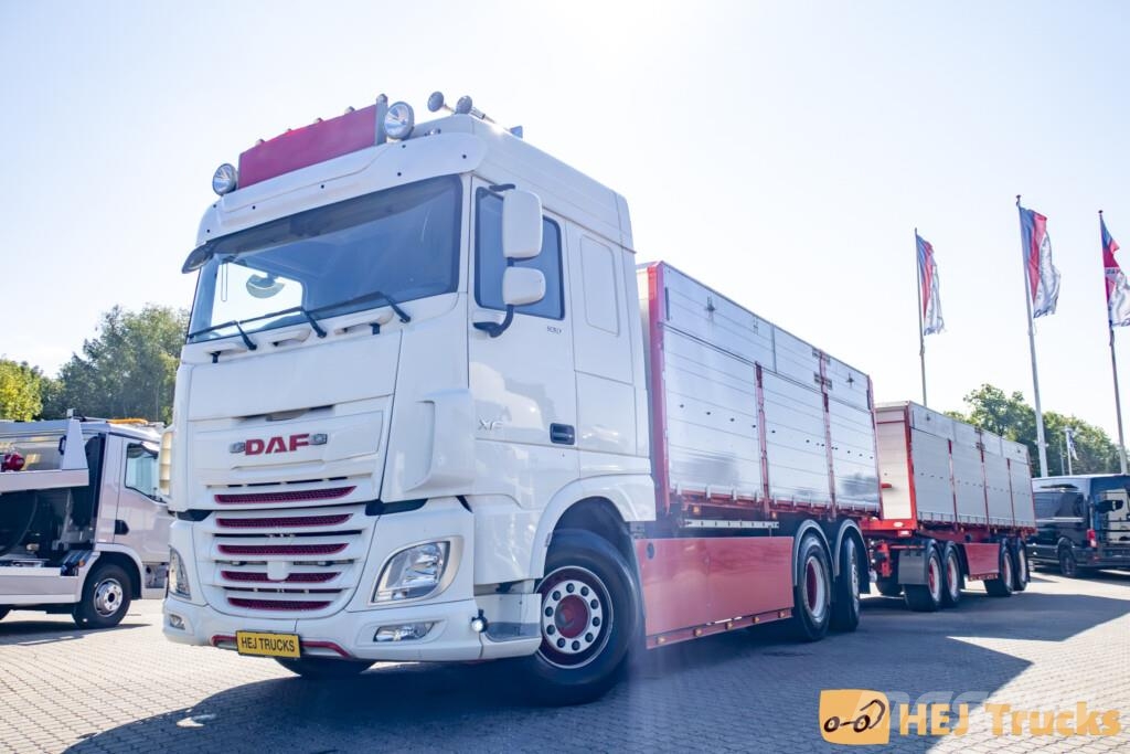 DAF XF 530 6x2 m. 3-vejs Tiplad + Kel-berg 4 Aks. Tip  Otros camiones