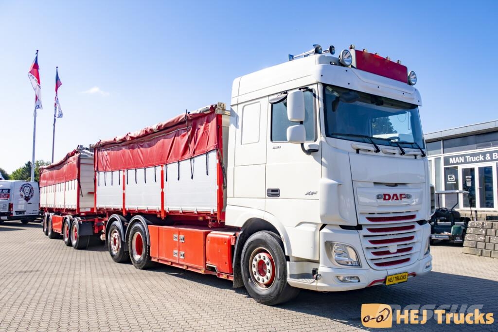 DAF XF 530 6x2 m. 3-vejs Tiplad + Kel-berg 4 Aks. Tip  Otros camiones