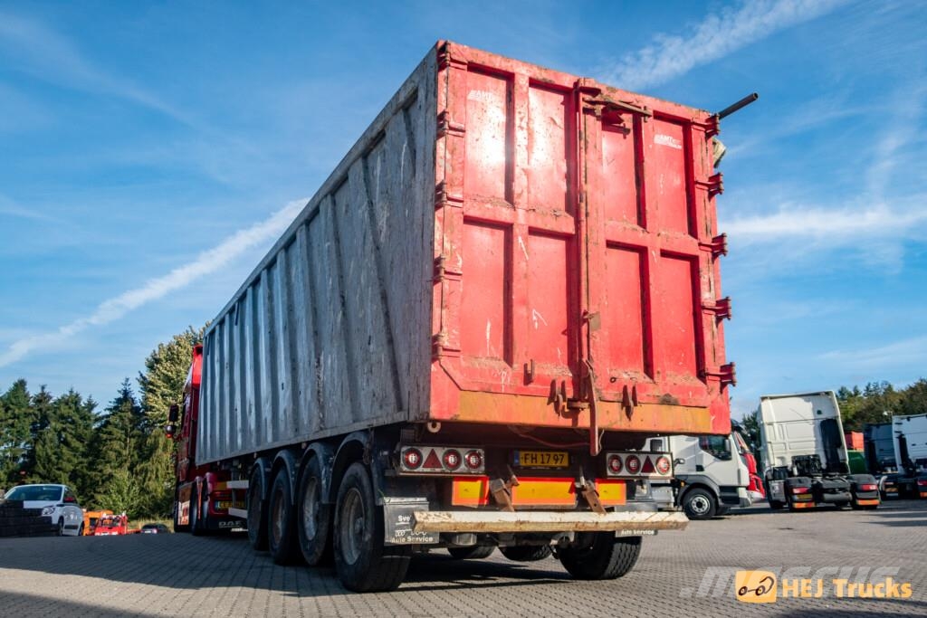 MTDK 4 Aks. Stål Tiptrailer m. Man. Presenning (71 m3) Kipper
