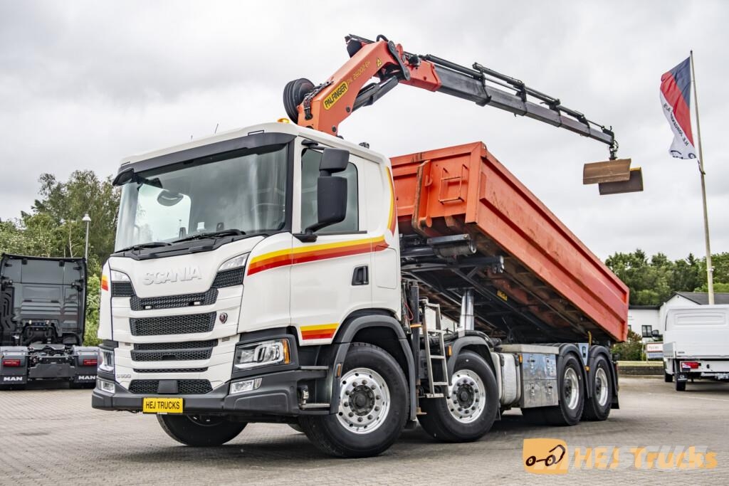 Scania G500 B8x4NB m. Wirehejs/Kran (Palfinger PK 26002 E Camiones grúa