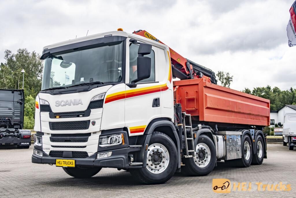 Scania G500 B8x4NB m. Wirehejs/Kran (Palfinger PK 26002 E Camiones grúa