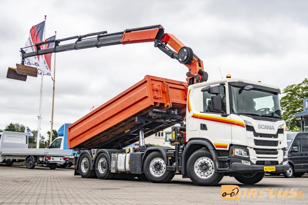 Scania G500 B8x4NB m. Wirehejs/Kran (Palfinger PK 26002 E Camiones grúa