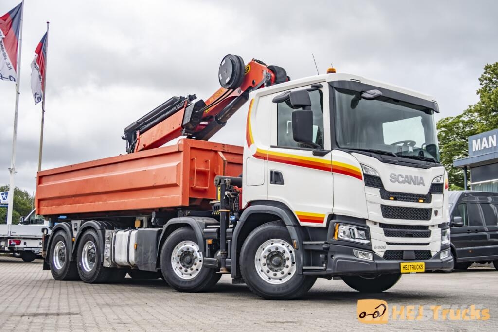 Scania G500 B8x4NB m. Wirehejs/Kran (Palfinger PK 26002 E Camiones grúa