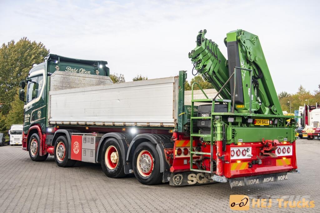 Scania R500 B8x2*6NB m. Tip/Kran (HIAB X-Hipro 232) Araç üzeri vinçler