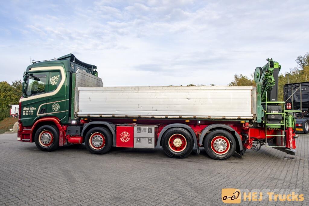 Scania R500 B8x2*6NB m. Tip/Kran (HIAB X-Hipro 232) Araç üzeri vinçler