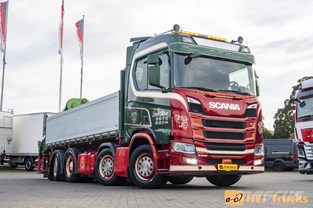 Scania R500 B8x2*6NB m. Tip/Kran (HIAB X-Hipro 232) Araç üzeri vinçler