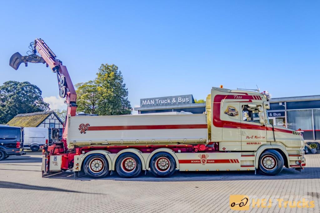 Scania T580 LB8x4*4HNB m. Wirehejs/Kran (HMF 2820K-5) Nosturiautot