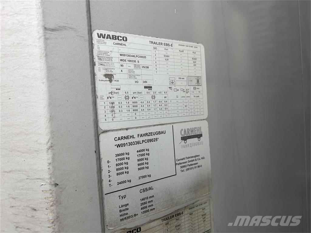 Carnehl 3 Aks walkingfloor trailer 自裝卸半拖車