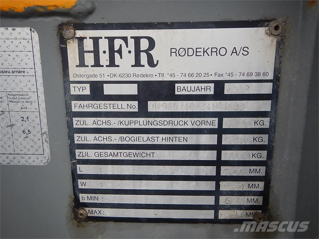 HFR Gylle trailer Polprikolice cisterne