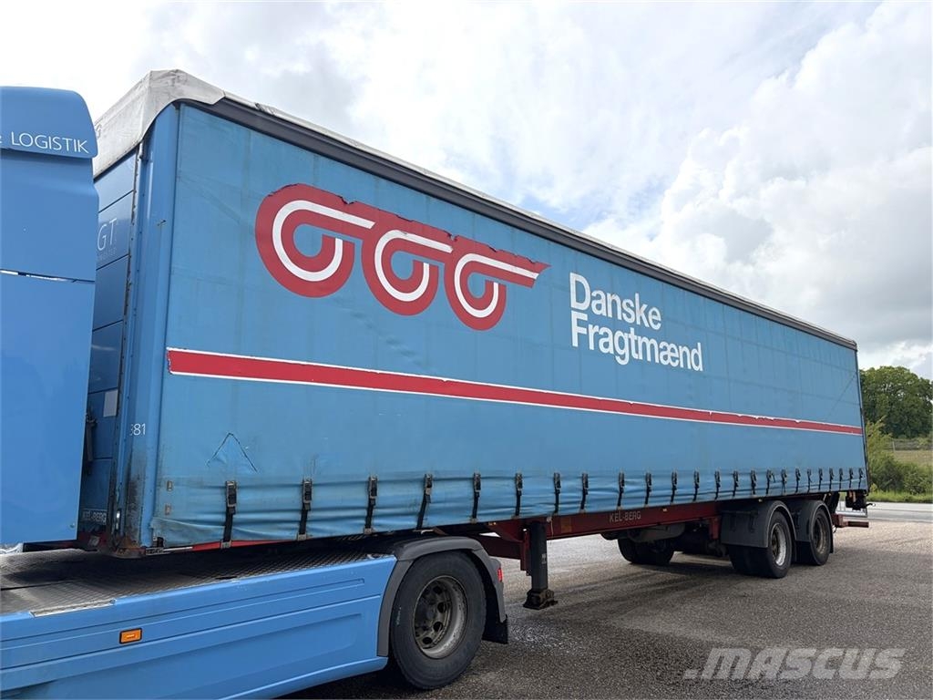 Kel-Berg 2 aks Gardin trailer Semirremolques de caja de lona