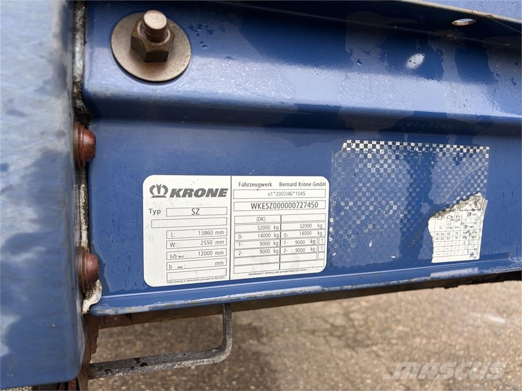 Krone 2 aks gardin trailer Plachtové návesy
