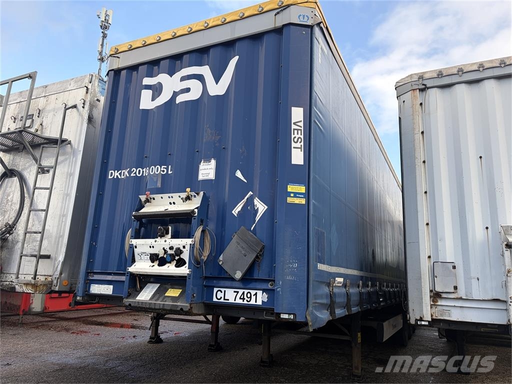 Krone 3 aks Gardin trailer Curtain sider semi-trailers
