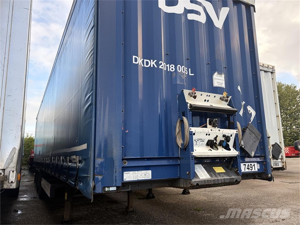 Krone 3 aks Gardin trailer Curtain sider semi-trailers