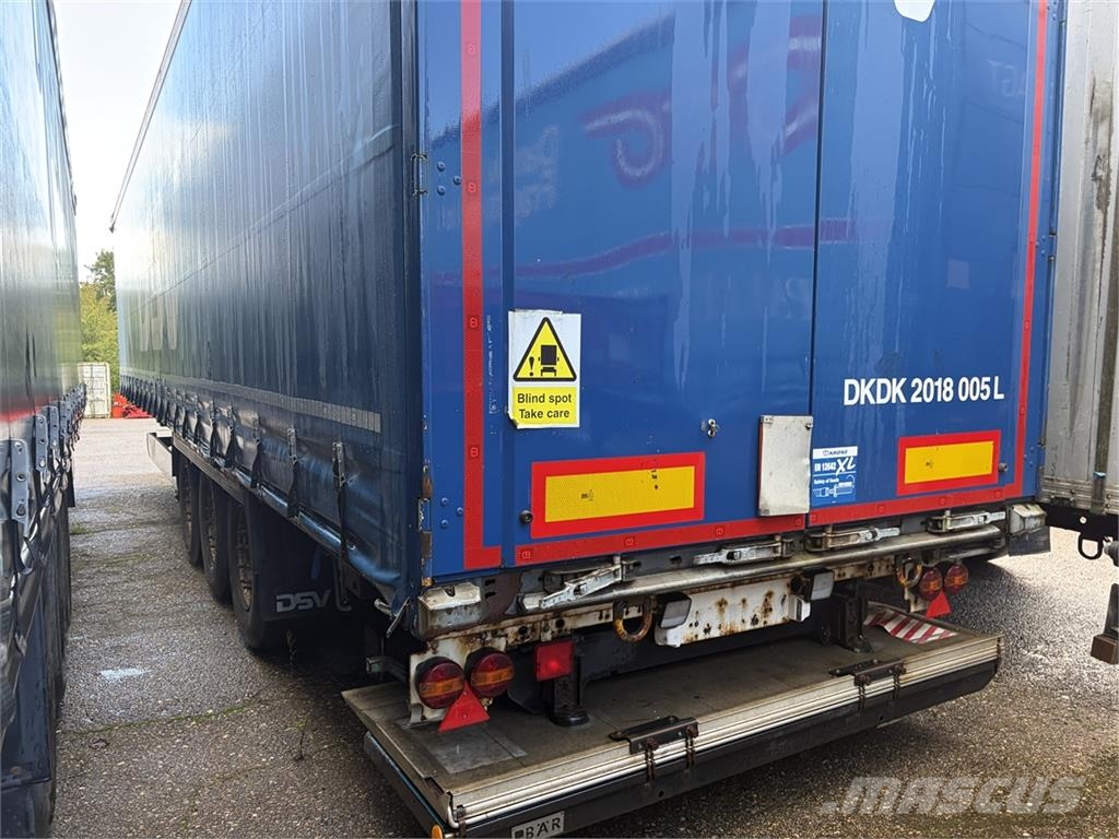 Krone 3 aks Gardin trailer Curtain sider semi-trailers