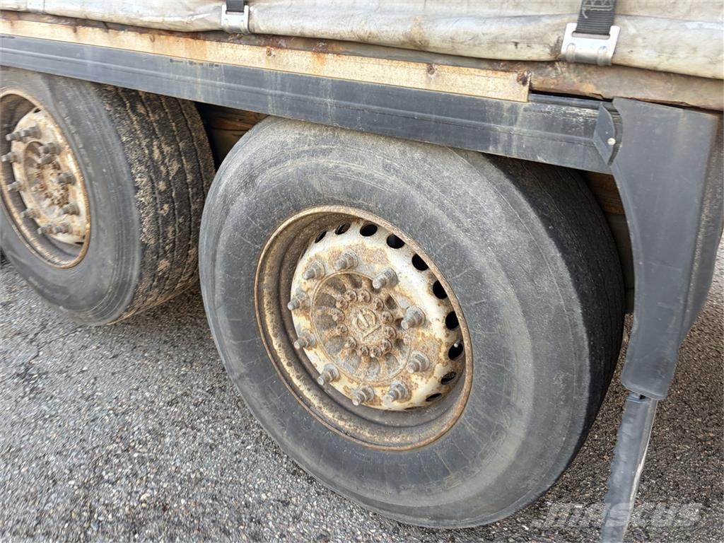 Krone 3 aks Gardin trailer Semi remorque à rideaux coulissants (PLSC)